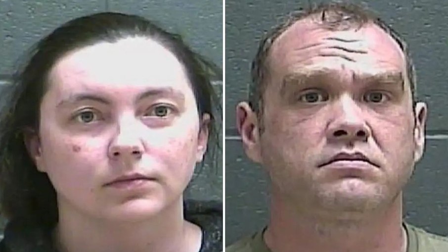 Katherine Carter, 31, e Trevor Reichard-Hayes, 39, foram presos em 3 de abril e respondem por homicídio e negligência grave